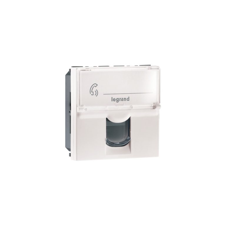 MYRIUS Information Socket-RJ45-Cat 6-UTP-Tooless with Shutter-2 Module-Classic White Legrand 679266 lg 679266 web r