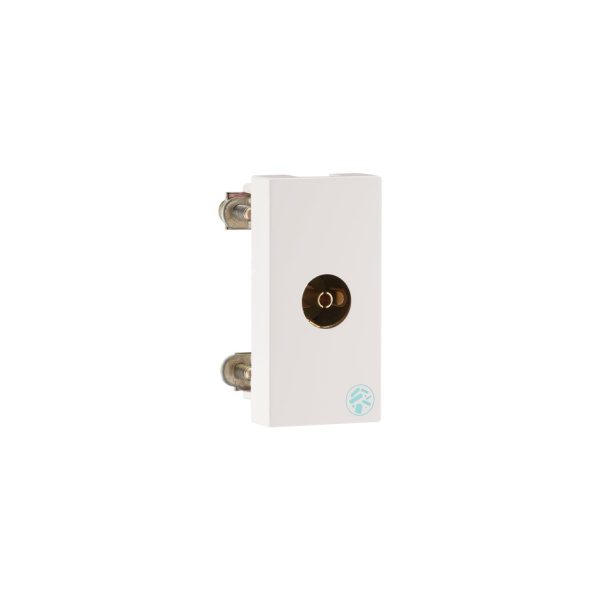 MYRIUS TV Co-axial Socket-1 Module-Anti-Bacterial-Classic White Legrand 679330 lg 679330 web r