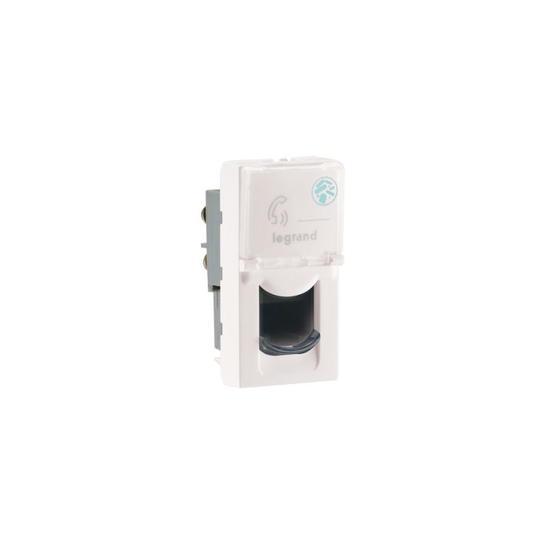 MYRIUS Telephone Socket-RJ11-1 Module-Anti-Bacterial-Classic White Legrand 679331 lg 679331 web r