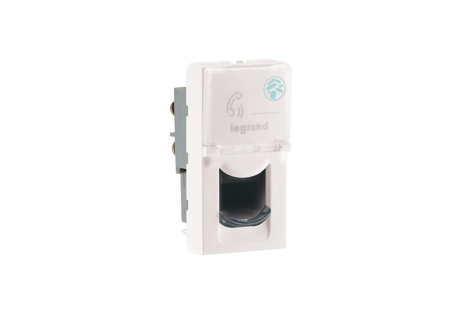 lg-679331-web-r MYRIUS Telephone Socket-RJ11-1 Module-Anti-Bacterial-Classic White Legrand 679331 lg 679331 web r