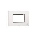 MYRIUS Cover Plate with Support Frame-3 Module-Anti-Bacterial-Classic White Legrand 679343 lg 679343 web r