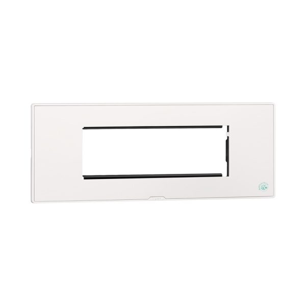 MYRIUS Cover Plate with Support Frame-6 Module-Anti-Bacterial-Classic White Legrand 679346 lg 679346 web r