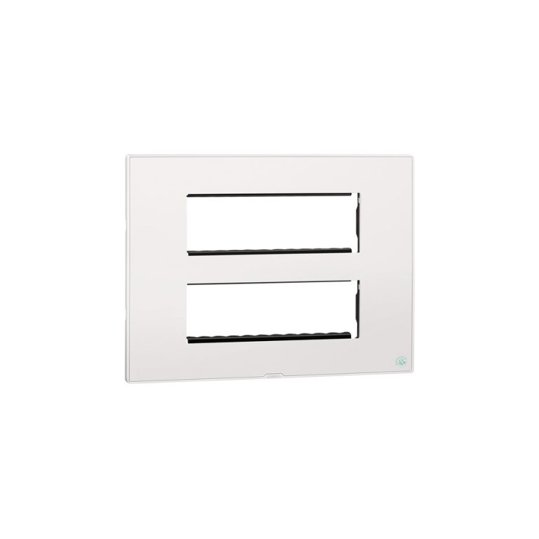 MYRIUS Cover Plate with Support Frame-12 Module-Anti-Bacterial-Classic White Legrand 679352 lg 679352 web r