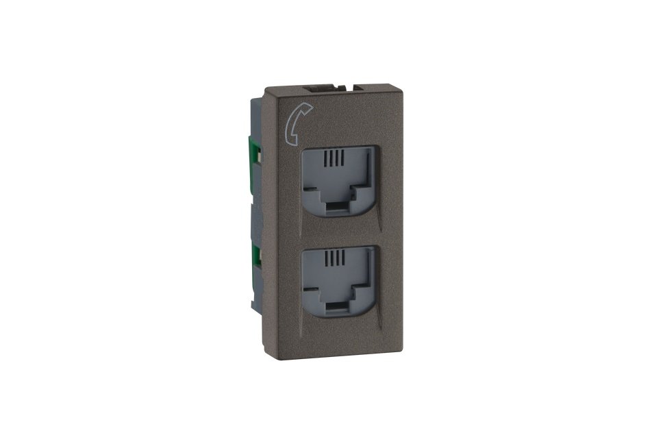 lg-679463-web-r MYRIUS Telephone Socket-Double RJ11-Charcoal Grey Legrand 679463 lg 679463 web r