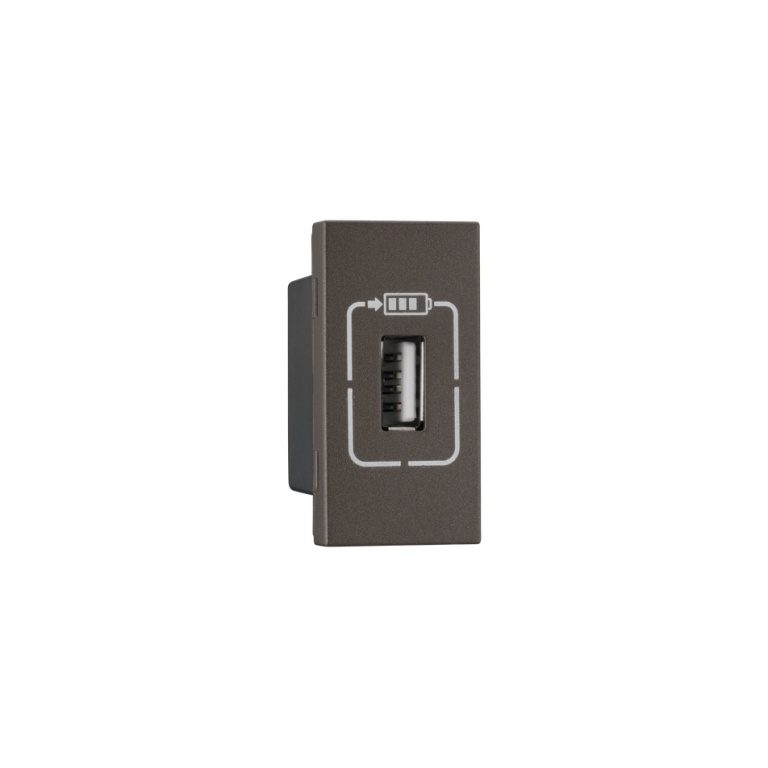 MYRIUS USB Charger-1500mA-Type A-1 Module-Charcoal Grey Legrand 679488 lg 679488 web r