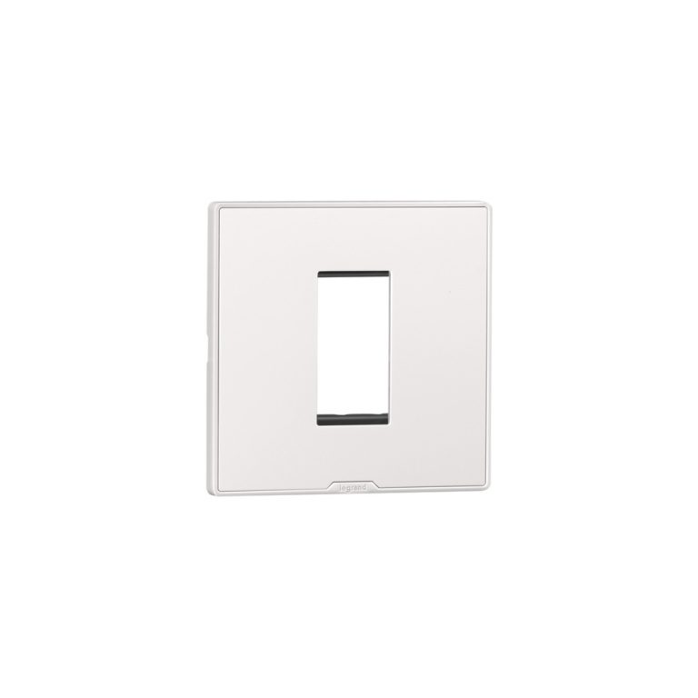 MYRIUS Cover Plate with Support Frame-1 Module-Classic White Legrand 679501 lg 679501 web r