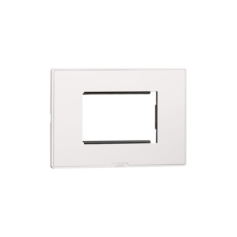 MYRIUS Cover Plate with Support Frame-3 Module-Classic White Legrand 679503 lg 679503 web r