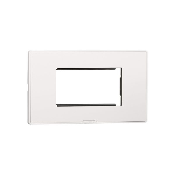 MYRIUS Cover Plate with Support Frame-4 Module-Classic White Legrand 679504 lg 679504 web r