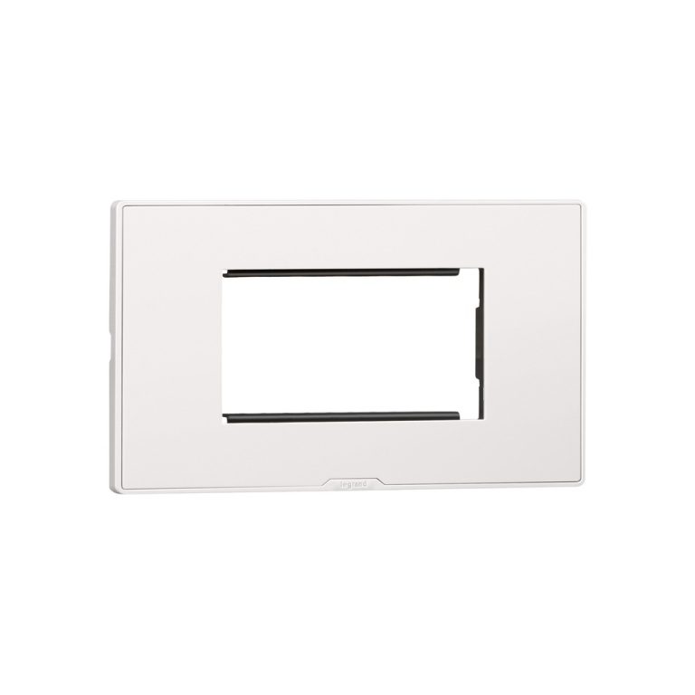 MYRIUS Cover Plate with Support Frame-4 Module-Classic White Legrand 679504 lg 679504 web r