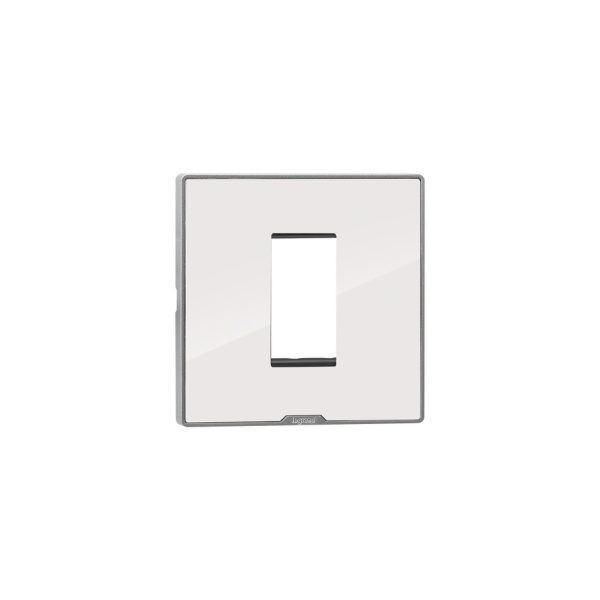 MYRIUS Cover Plate with Support Frame-1 Module-Ice White Legrand 679521 lg 679521 web r