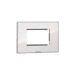 MYRIUS Cover Plate with Support Frame-3 Module-Ice White Legrand 679523 lg 679523 web r