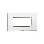 MYRIUS Cover Plate with Support Frame-4 Module-Ice White Legrand 679524 lg 679524 web r