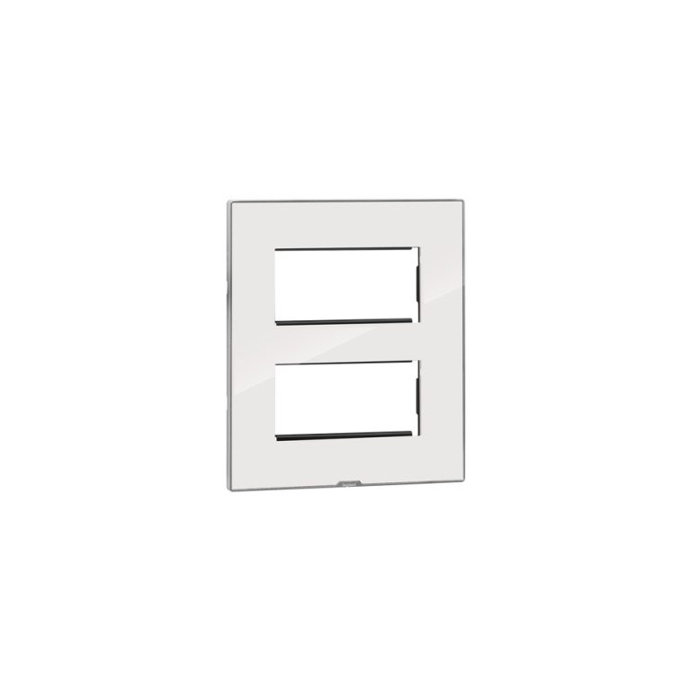 MYRIUS Cover Plate with Support Frame-2 4 Module-Ice White Legrand 679529 lg 679529 web r