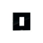 MYRIUS Cover Plate with Support Frame-1 Module-Ice Black Legrand 679541 lg 679541 web r