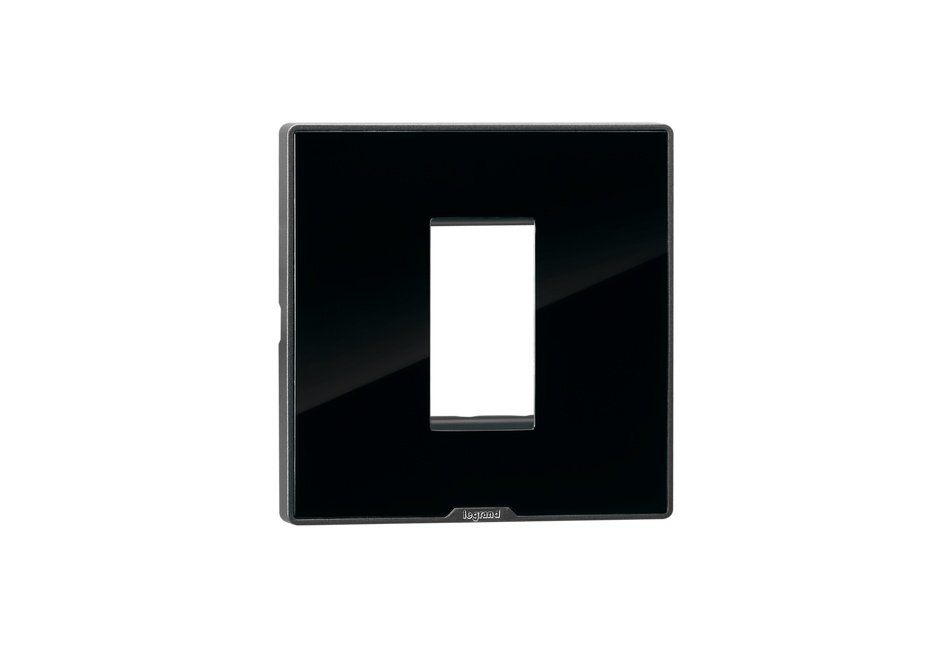 lg-679541-web-r MYRIUS Cover Plate with Support Frame-1 Module-Ice Black Legrand 679541 lg 679541 web r