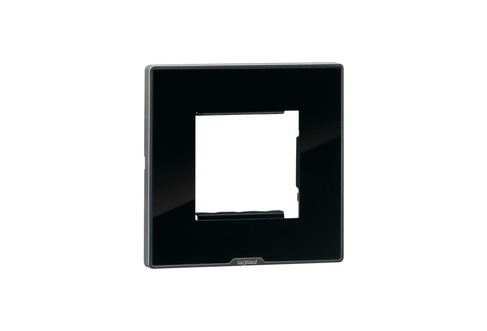 lg-679542-web-r MYRIUS Cover Plate with Support Frame-2 Module-Ice Black Legrand 679542 lg 679542 web r