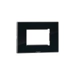 MYRIUS Cover Plate with Support Frame-3 Module-Ice Black Legrand 679543 lg 679543 web r