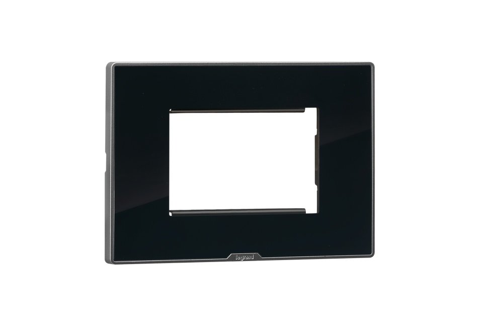 lg-679543-web-r MYRIUS Cover Plate with Support Frame-3 Module-Ice Black Legrand 679543 lg 679543 web r
