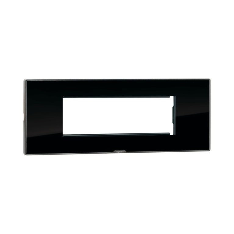 MYRIUS Cover Plate with Support Frame-6 Module-Ice Black Legrand 679546 lg 679546 web r