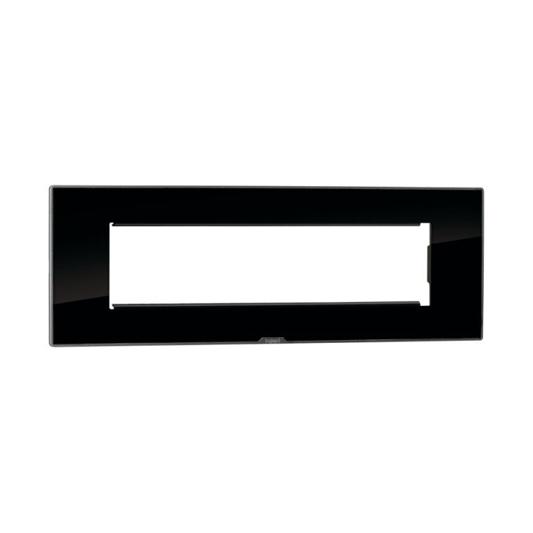 MYRIUS Cover Plate with Support Frame-8 Module-Ice Black Legrand 679548 lg 679548 web r