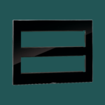MYRIUS Cover Plate with Support Frame-16 Module-Ice Black Legrand 679556 lg 679556 web r 2
