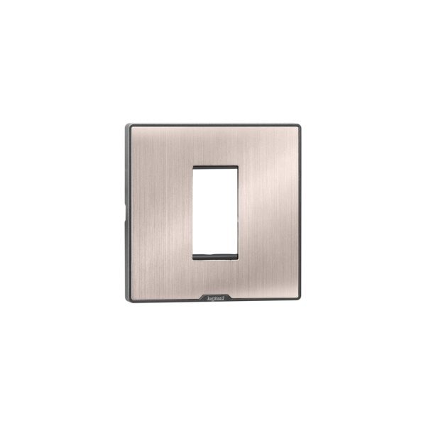 MYRIUS Cover Plate with Support Frame-1 Module-Pearl Champagne Legrand 679561 lg 679561 web r
