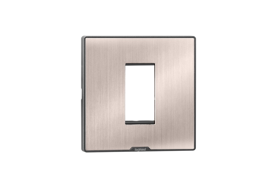 lg-679561-web-r MYRIUS Cover Plate with Support Frame-1 Module-Pearl Champagne Legrand 679561 lg 679561 web r