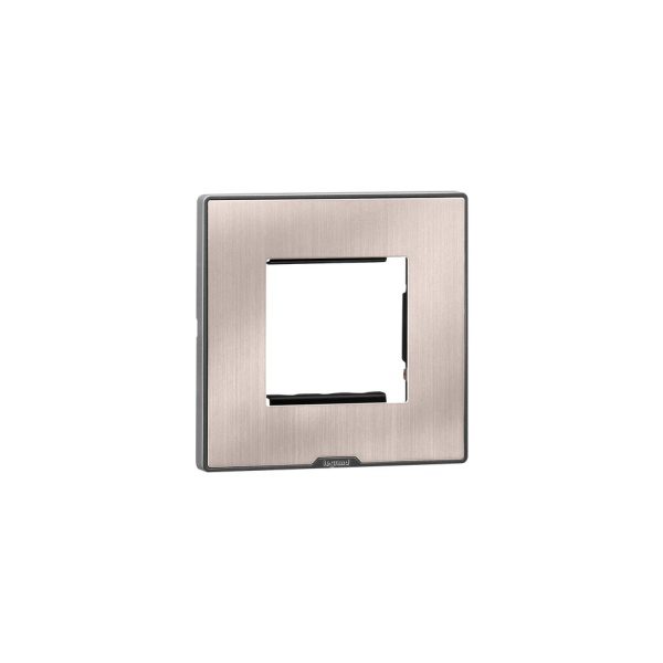 MYRIUS Cover Plate with Support Frame-2 Module-Pearl Champagne Legrand 679562 lg 679562 web r