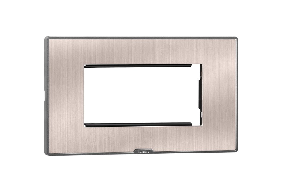 lg-679564-web-r MYRIUS Cover Plate with Support Frame-4 Module-Pearl Champagne Legrand 679564 lg 679564 web r