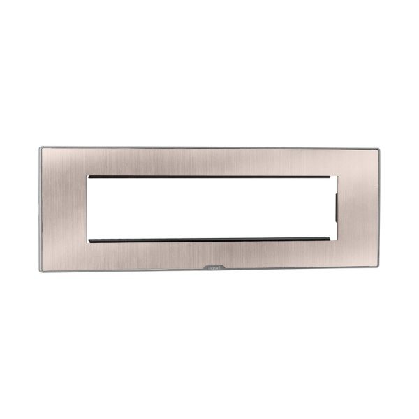 MYRIUS Cover Plate with Support Frame-8 Module-Pearl Champagne Legrand 679568 lg 679568 web r