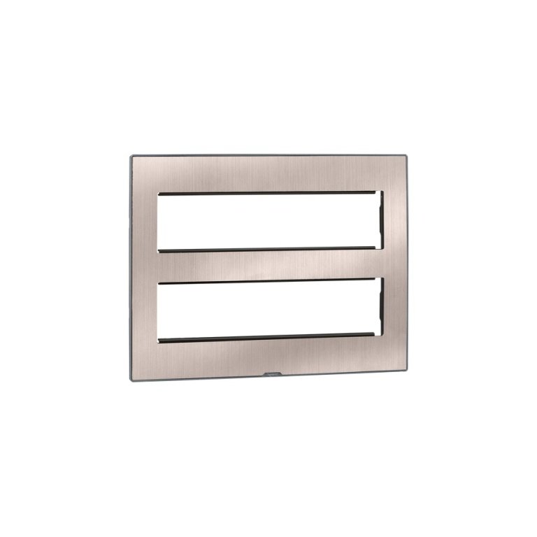 MYRIUS Cover Plate with Support Frame-16 Module-Pearl Champagne Legrand 679576 lg 679576 web r