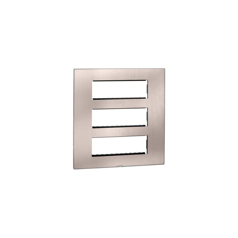 MYRIUS Cover Plate with Support Frame-18 Module-Pearl Champagne Legrand 679578 lg 679578 web r
