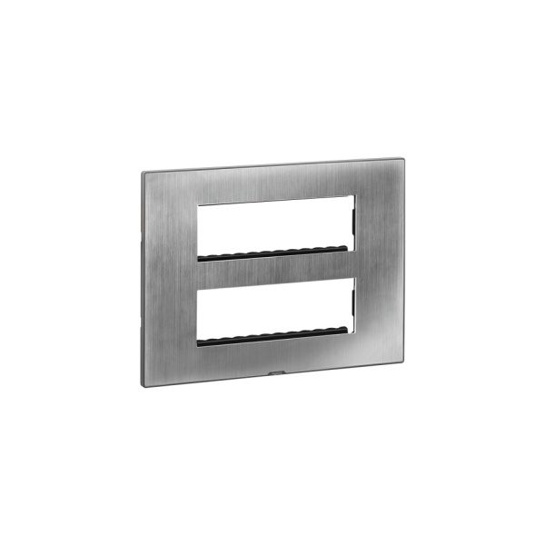 MYRIUS Cover Plate with Support Frame-12 Module-Sonic Silver Legrand 679592 lg 679592 web r