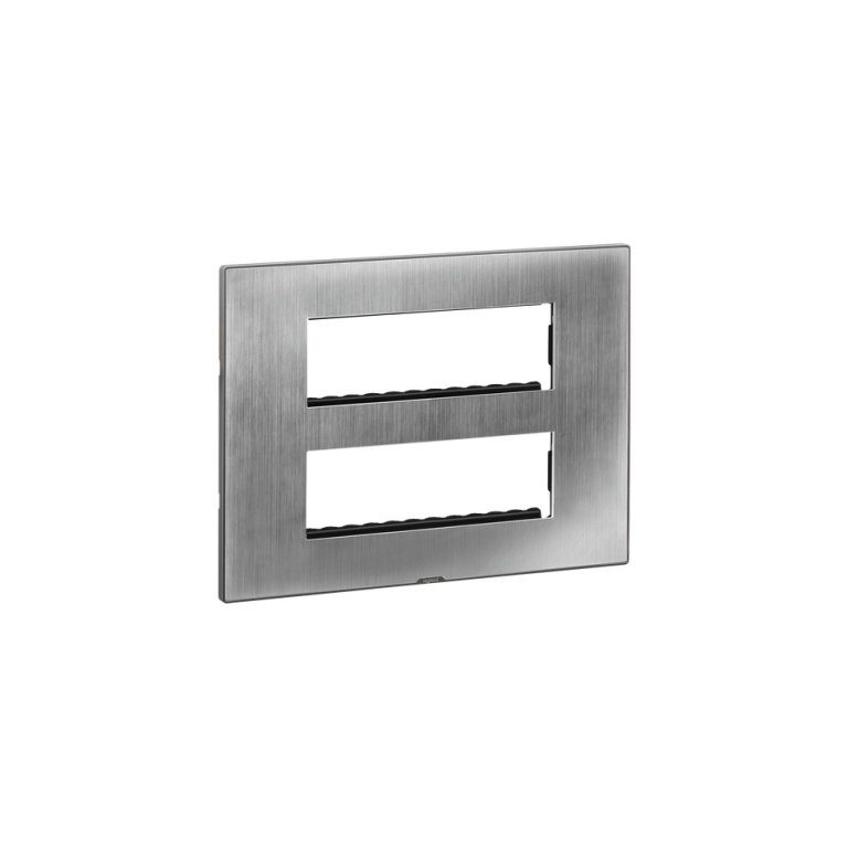 MYRIUS Cover Plate with Support Frame-12 Module-Sonic Silver Legrand 679592 lg 679592 web r