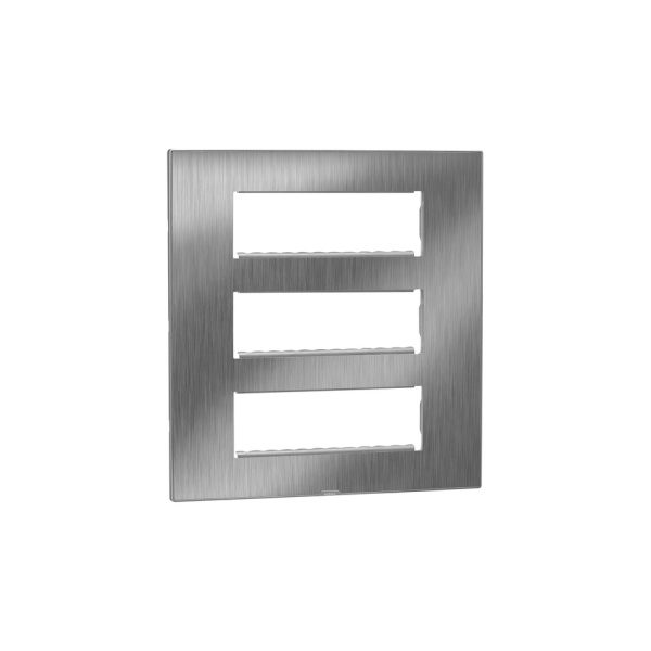 MYRIUS Cover Plate with Support Frame-18 Module-Sonic Silver Legrand 679598 lg 679598 web r