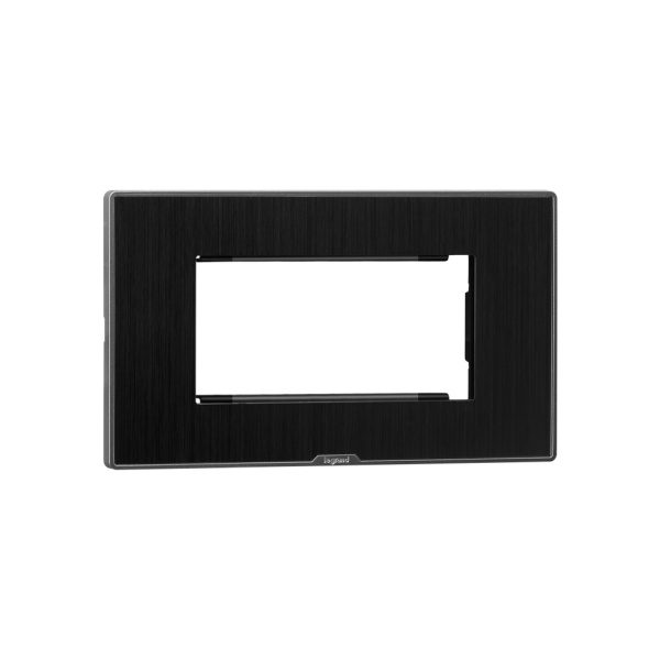 MYRIUS Cover Plate with Support Frame-4 Module-Dark Fade Legrand 679604 lg 679604 web r