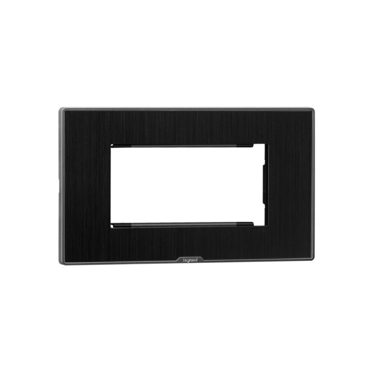 MYRIUS Cover Plate with Support Frame-4 Module-Dark Fade Legrand 679604 lg 679604 web r