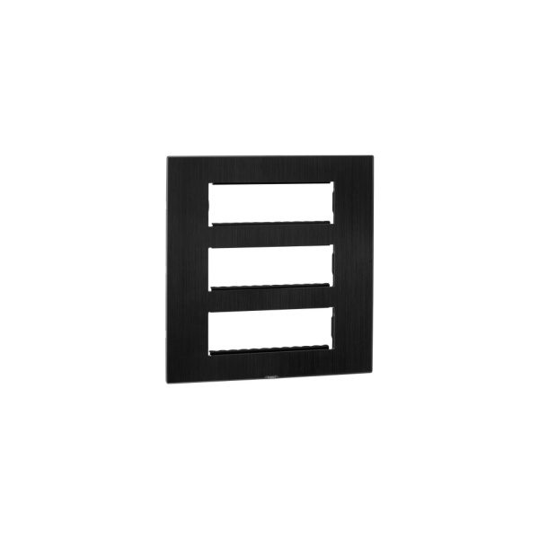 MYRIUS Cover Plate with Support Frame-18 Module-Dark Fade Legrand 679618 lg 679618 web r