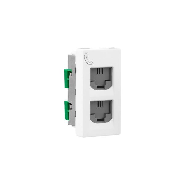 Allzy Telephone Socket-Double RJ11-with Shutter-1 Module-White Legrand 681131 lg 681131 web r wrnpztb0wijtadvr