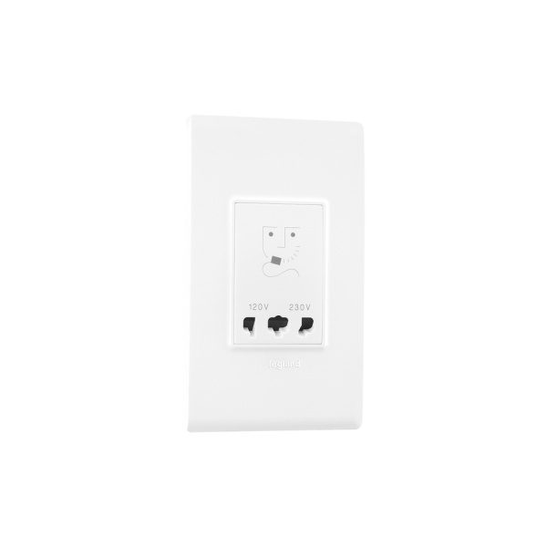 Allzy Shaver Socket-120V 230V-with Plate-4 Module-White Legrand 681155 lg 681155 web r suxxfazj9k8ip8qo