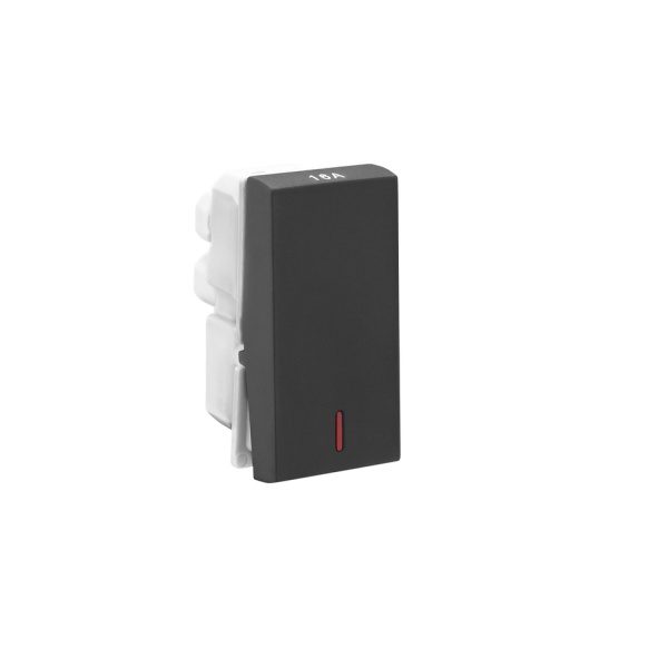 Allzy 16A-Switch-SP-1 Way-with Indicator-1 Module-Matt Black Legrand 681205 lg 681205 web r llw1dq2v7barunuz