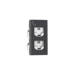 Allzy Telephone Socket-Double RJ11-with Shutter-1 Module-Matt Black Legrand 681231 lg 681231 web r koqubk2wihyauyrz