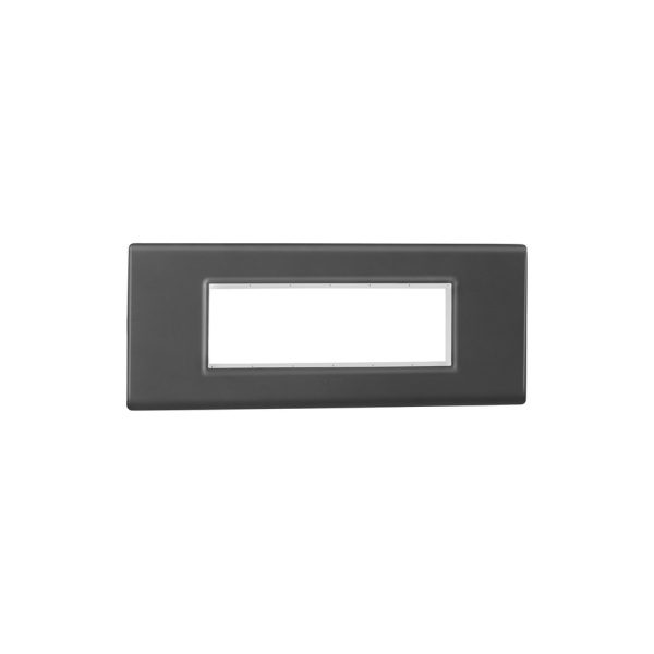 Allzy Cover Plate with Frame-6 Module-Matt Black Legrand 681315 lg 681315 web r utvpfp1qn3uoq1n3