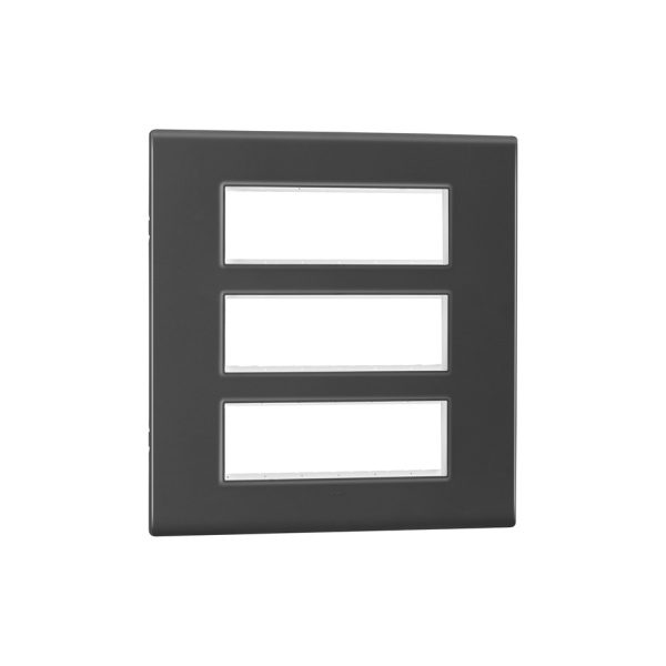 Allzy Cover Plate with Frame-18 Module-Matt Black Legrand 681321 lg 681321 web r znquky2bhd6qsgy0