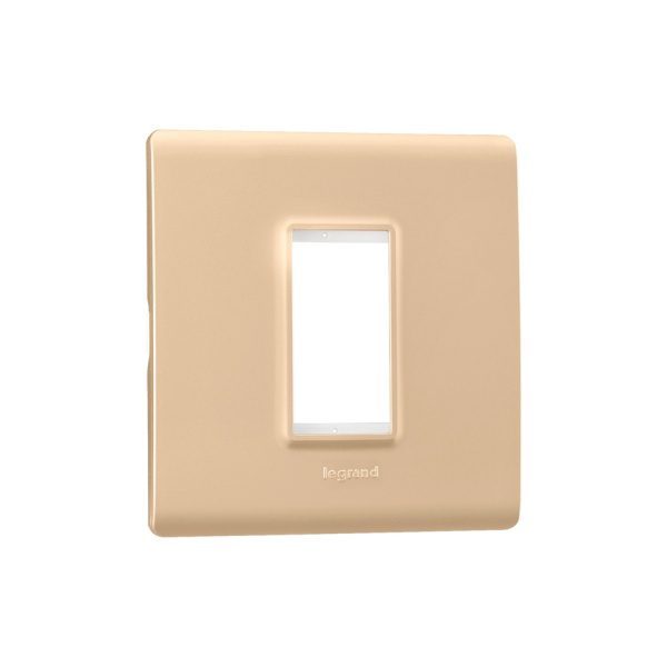 Allzy Cover Plate with Frame-1 Module-Gold Legrand 681333 lg 681333 web r zkym8lmjghesffoo