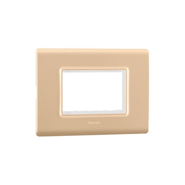Allzy Cover Plate with Frame-3 Module-Gold Legrand 681335 lg 681335 web r axhdnvqbj5byjuhe