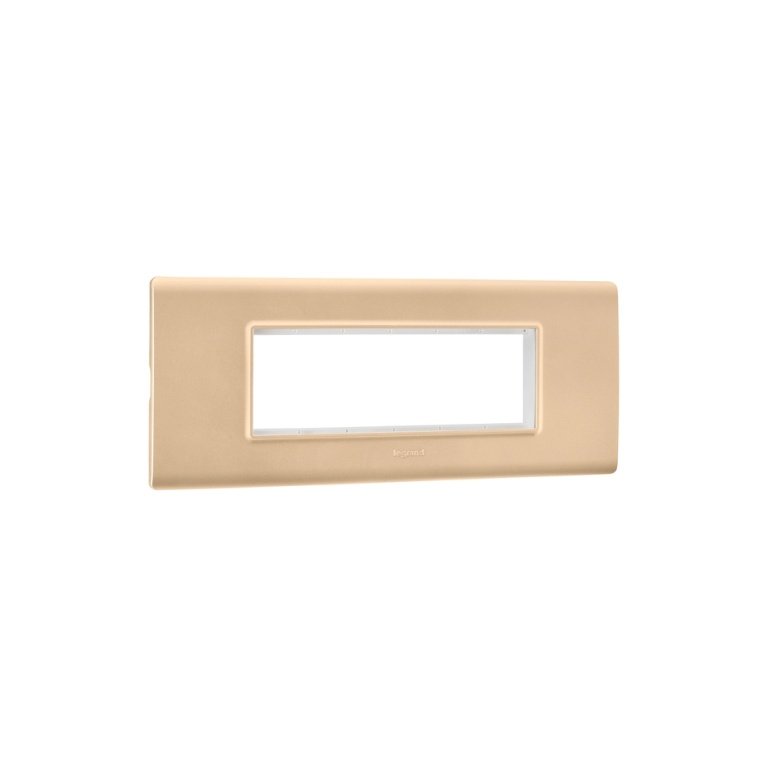 Allzy Cover Plate with Frame-8 Module-Horizontal-Gold Legrand 681338 lg 681338 web r uljbhebfep61dwob