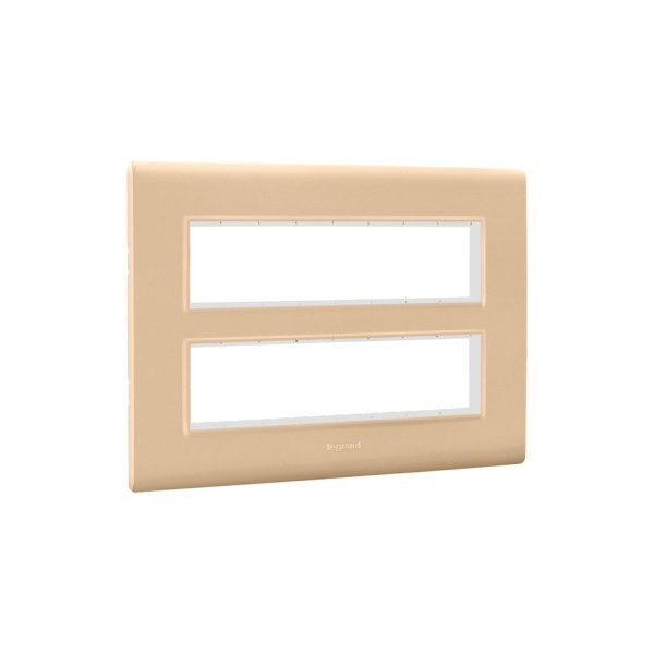 Allzy Cover Plate with Frame-12 Module-Gold Legrand 681341 lg 681341 web r uwptq2tc1b9b1yu0