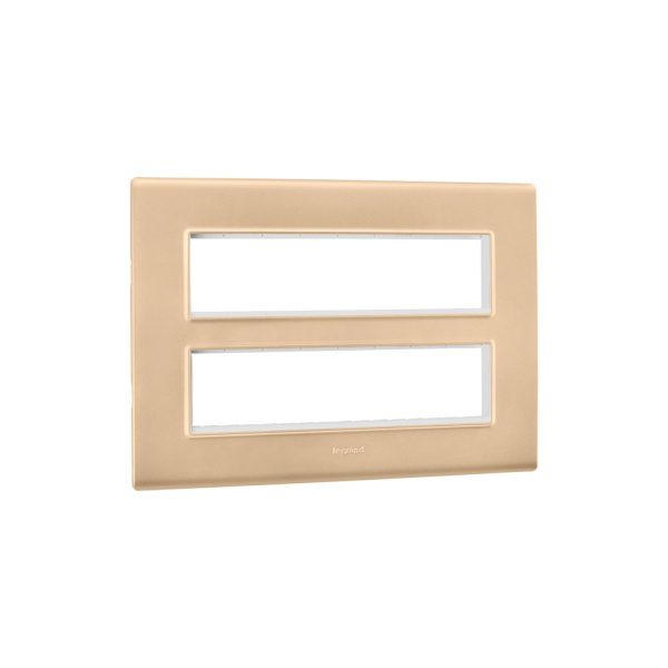 Allzy Cover Plate with Frame-16 Module-Gold Legrand 681342 lg 681342 web r qrr7breimjfzvgp3