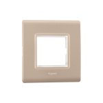 Allzy Cover Plate with Frame-2 Module-Aluminium Champagne Legrand 681345 lg 681345 web r bf1l0xjrjgupffqc